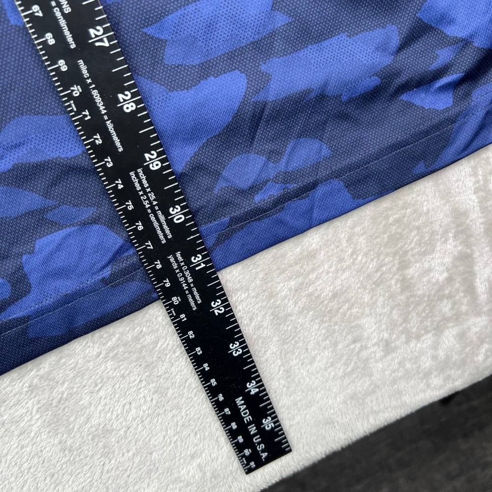 Ben Hogan Golf Polo Shirt Mens 2XL Blue Camouflage Recycled Performance Stretch - Picture 6 of 9
